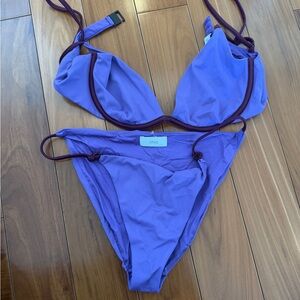 Onia Purple Bikini Set